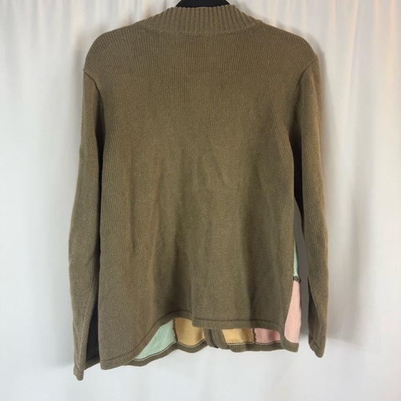 BFA Classic Beige Color block Knit Sweater size:PL - Picture 8 of 12